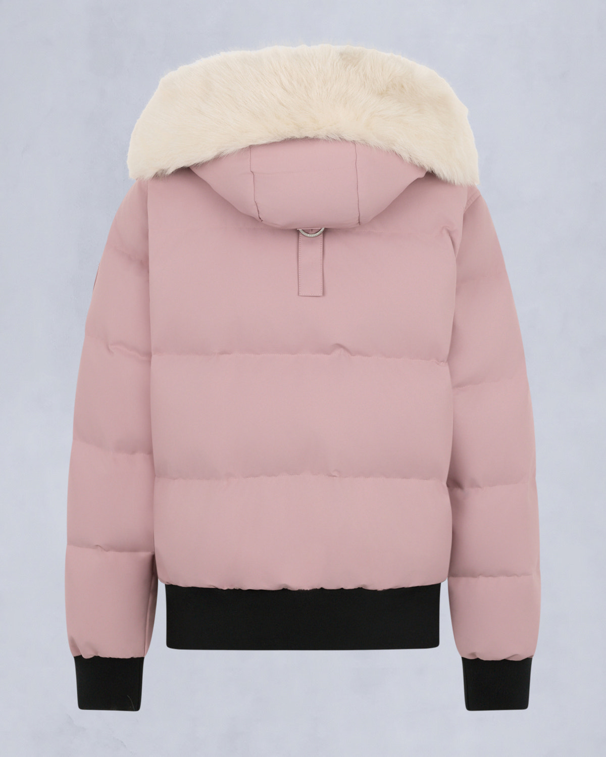 CLOUD SHEARLING BOMBER JACKET-MAUVE/ALABASTER