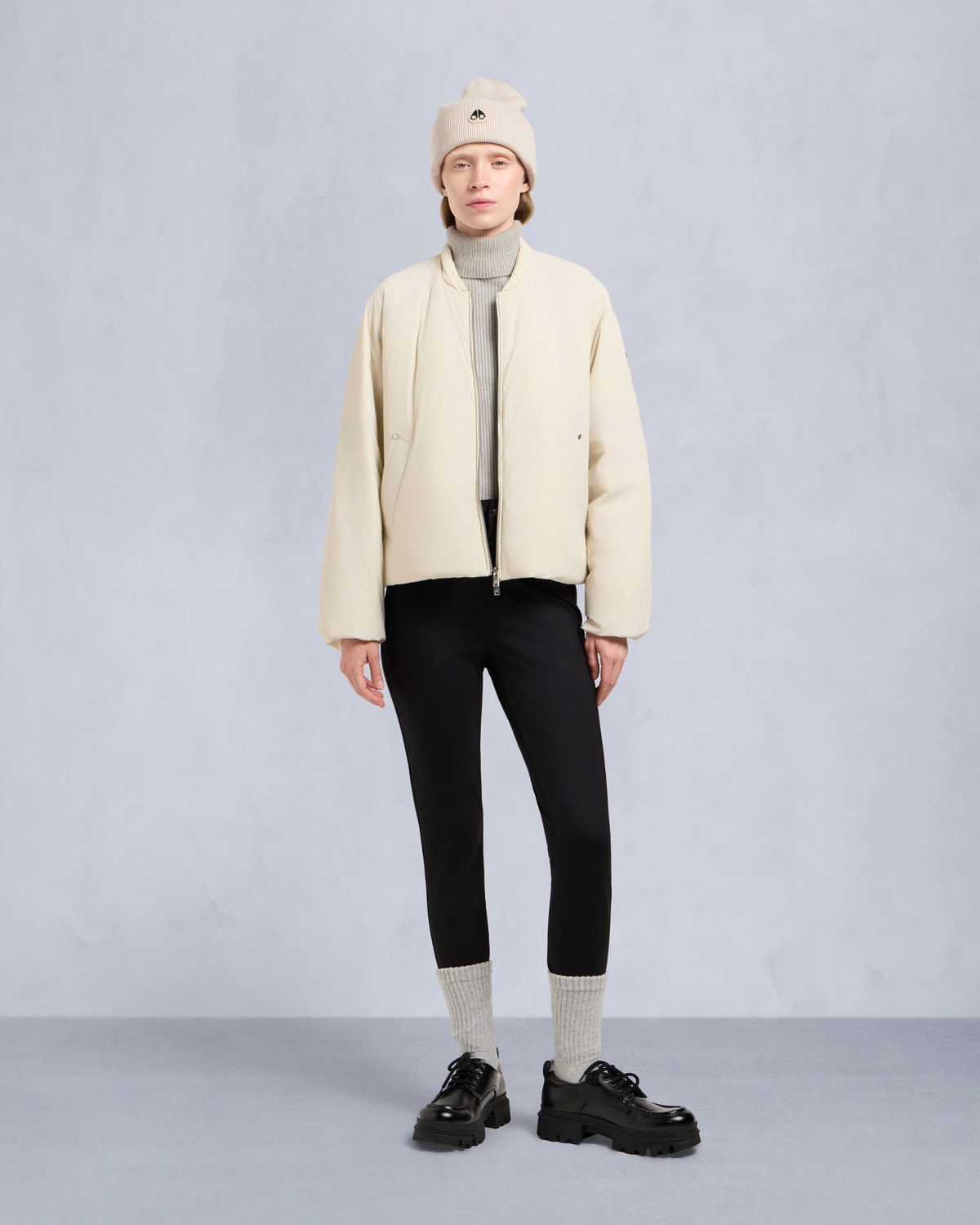TEGAN BOMBER JACKET-ALABASTER