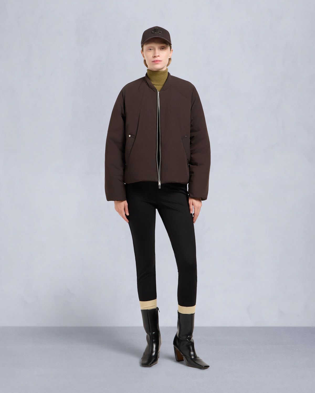 TEGAN BOMBER JACKET-ESPRESSO