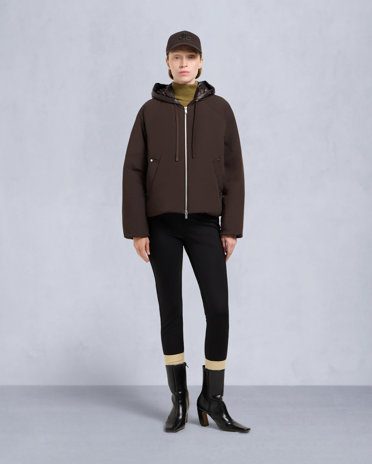 TEGAN BOMBER JACKET-ESPRESSO