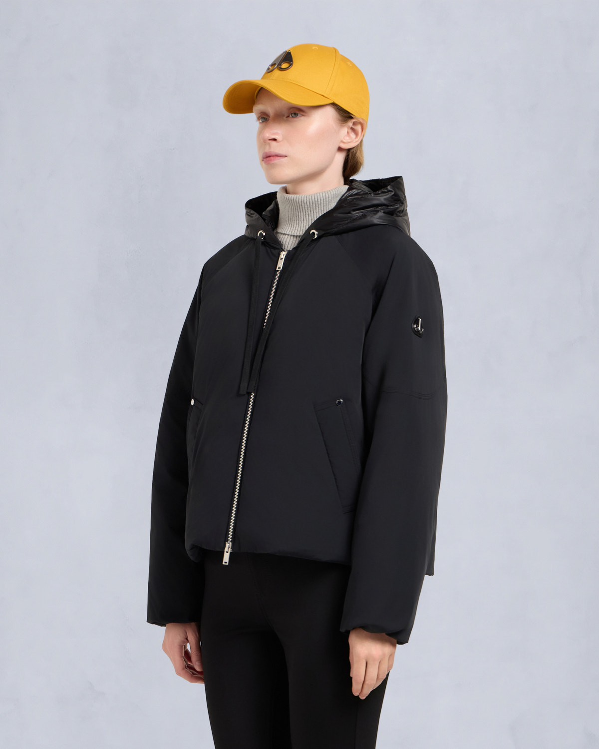 TEGAN BOMBER JACKET-BLACK