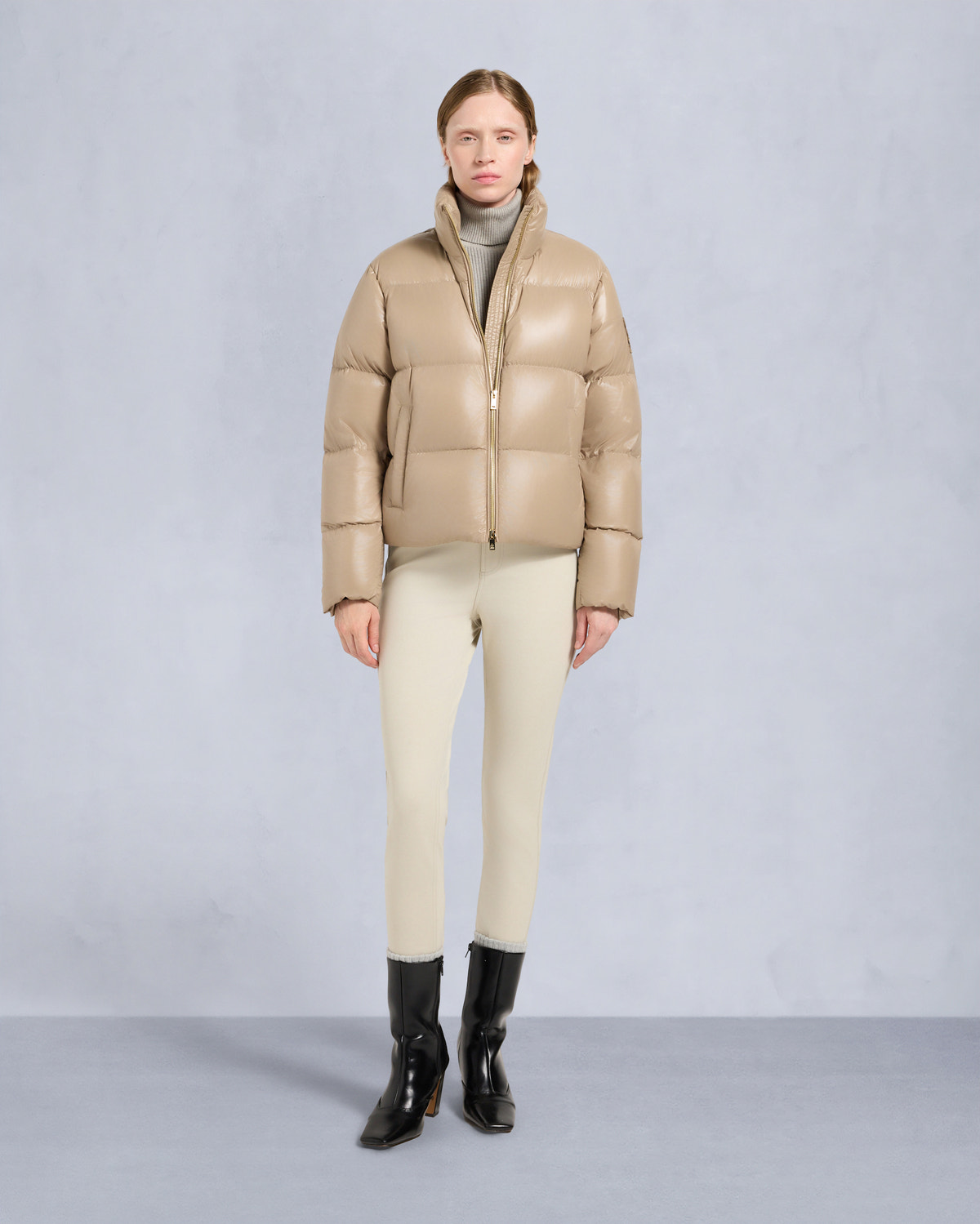 MOONSTONE PUFFER JACKET-CHAMPAGNE