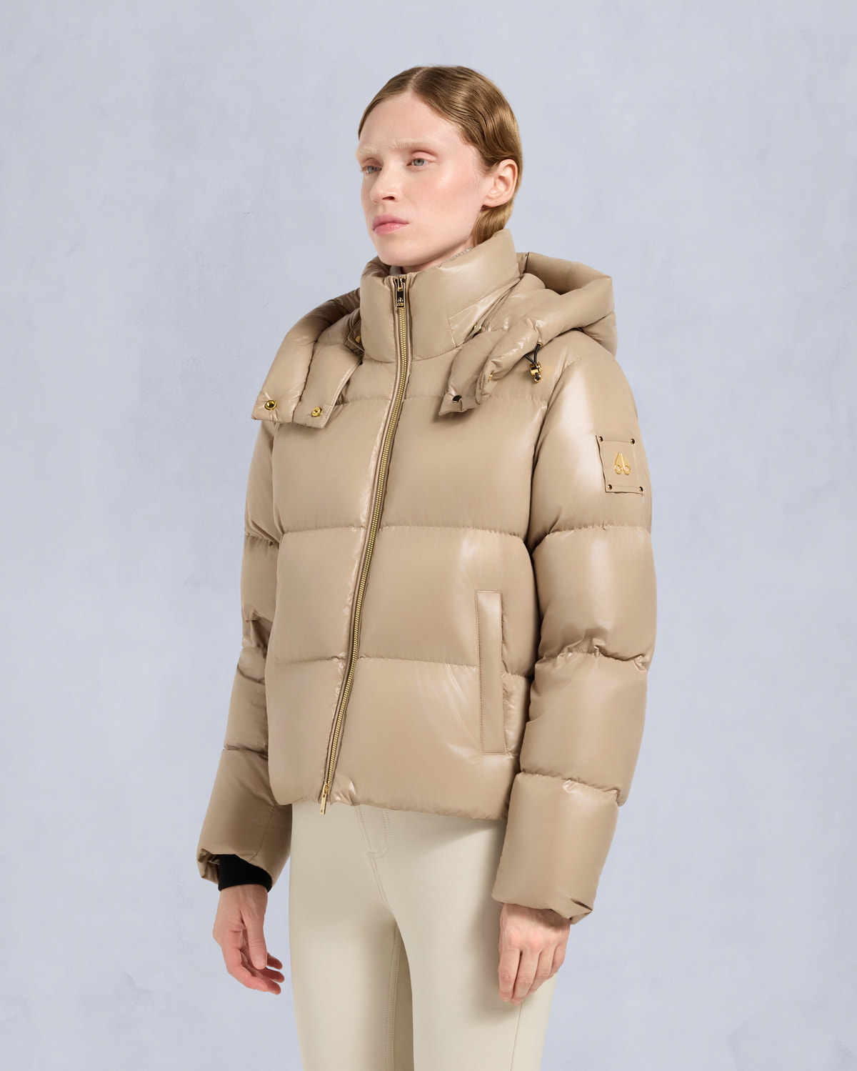 MOONSTONE PUFFER JACKET-CHAMPAGNE