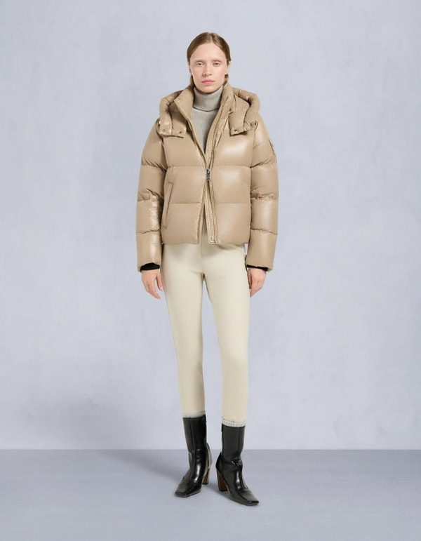 MOONSTONE PUFFER JACKET-CHAMPAGNE