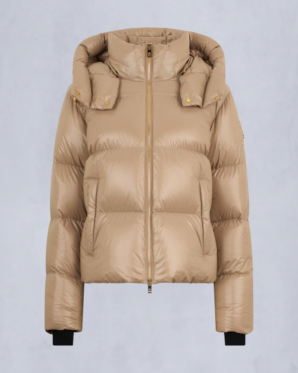 MOONSTONE PUFFER JACKET-CHAMPAGNE