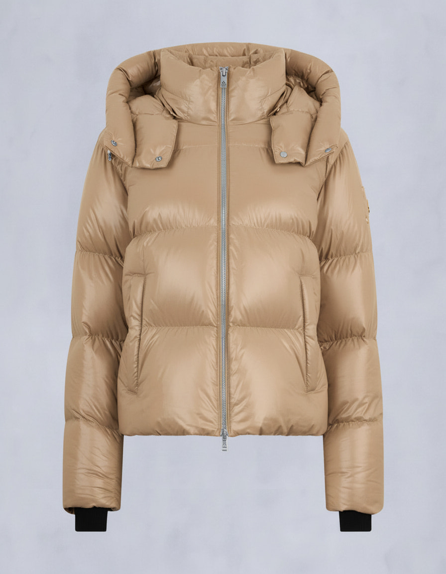 MOONSTONE PUFFER JACKET-CHAMPAGNE