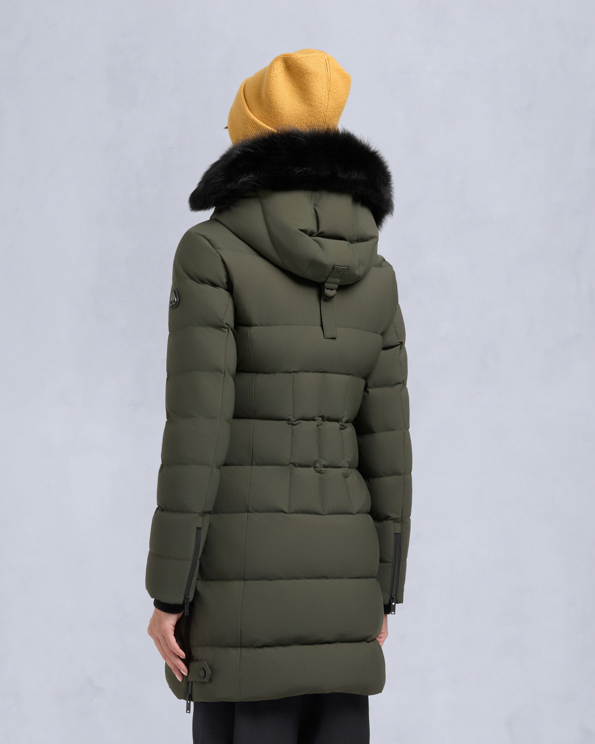 NYLUXE WATERSHED 3 PARKA-DARK OLIVE/BLACK
