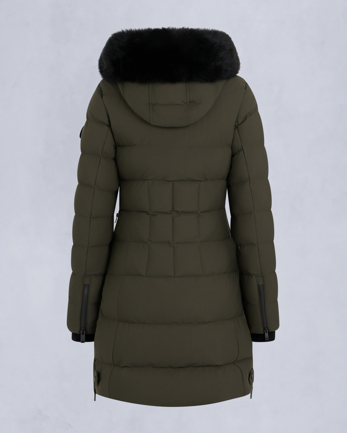 NYLUXE WATERSHED 3 PARKA-DARK OLIVE/BLACK