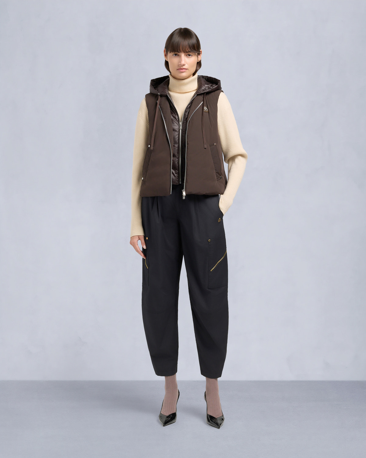TEGAN VEST-ESPRESSO