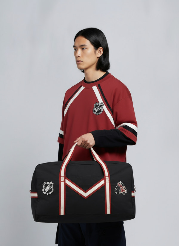 SAC D'ÉQUIPE NHL X MOOSE KNUCKLES-NOIR/SUMAC/OS