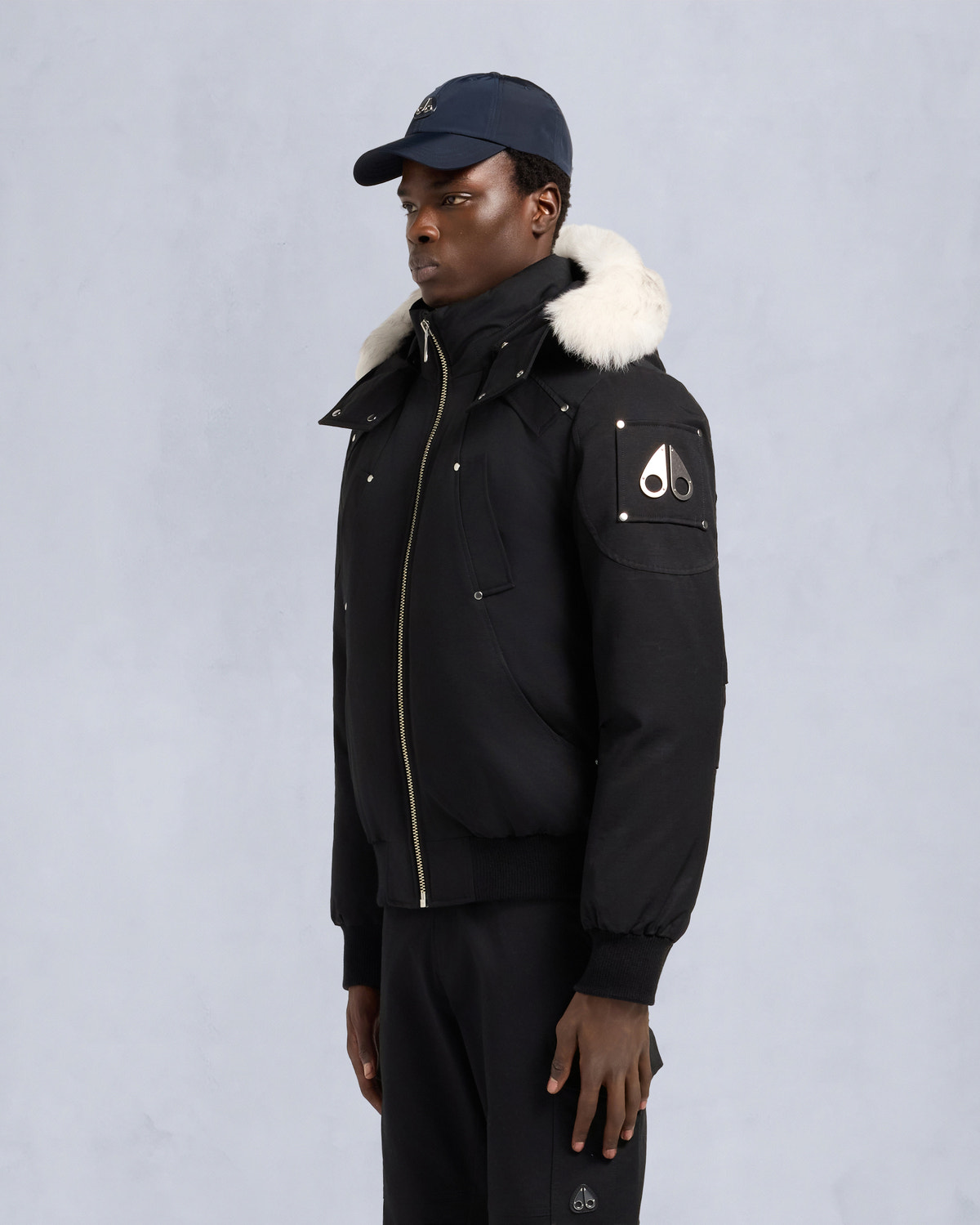 ORIGINAL BALLISTIC NEOSHEAR BOMBER JACKET-BLACK/NATURAL