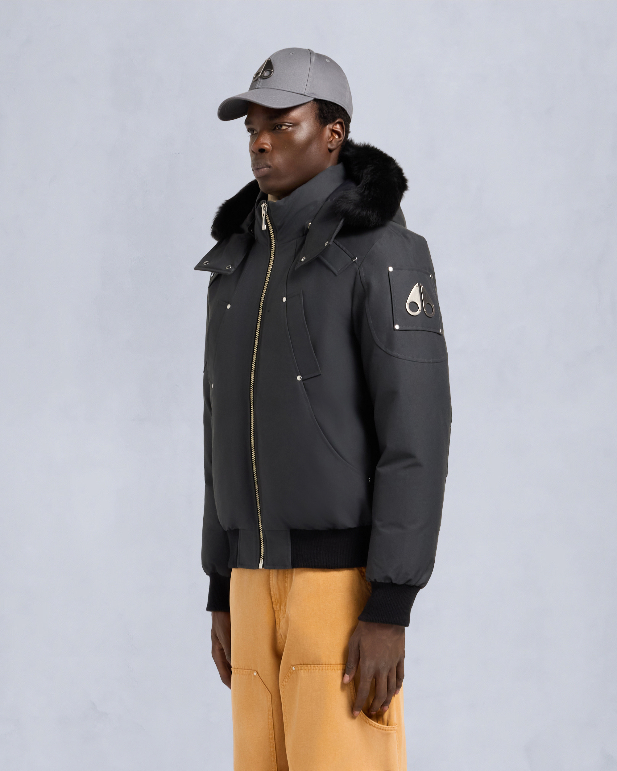 ORIGINAL BALLISTIC NEOSHEAR BOMBER JACKET-CEMENT/BLACK
