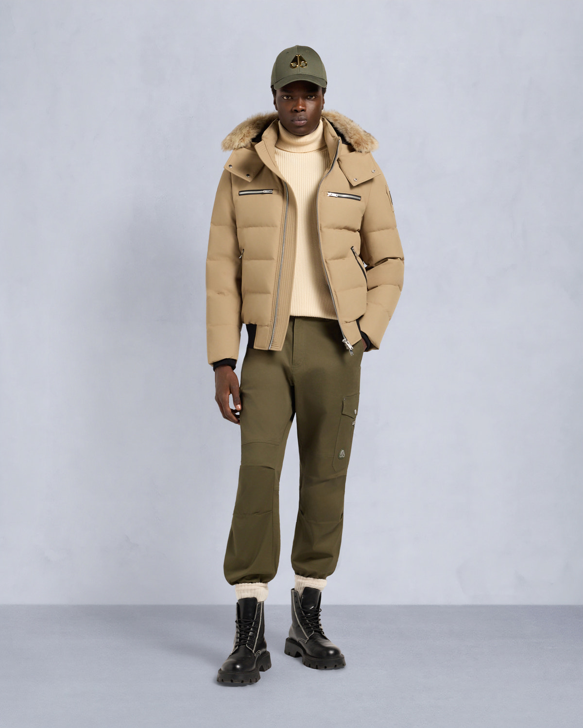 CLOUD SHEARLING BOMBER JACKET