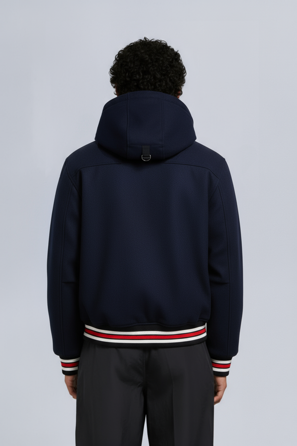 NHL X MOOSE KNUCKLES CANADIENS BOMBER JACKET-NAVY/RED/BONE/BLACK