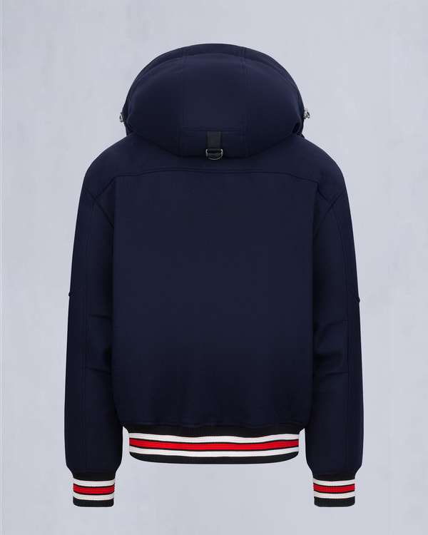 NHL X MOOSE KNUCKLES CANADIENS BOMBER JACKET-NAVY/RED/BONE/BLACK