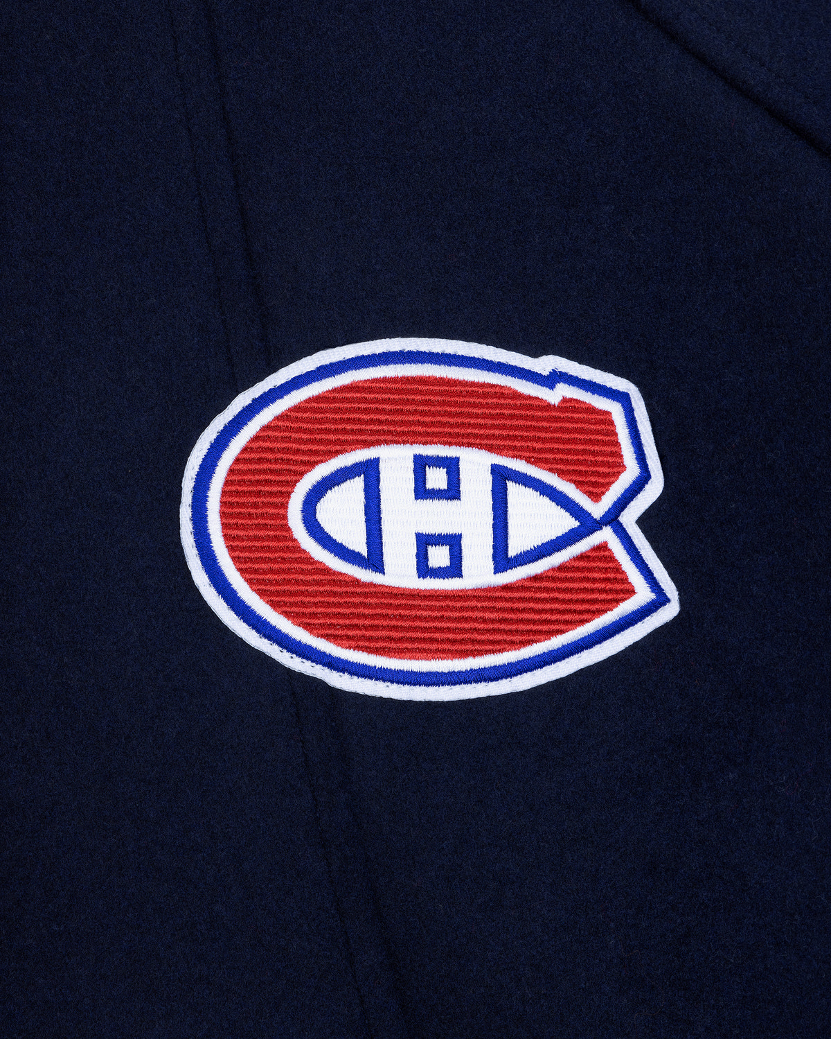 NHL X MOOSE KNUCKLES CANADIENS BOMBER JACKET-NAVY/RED/BONE/BLACK
