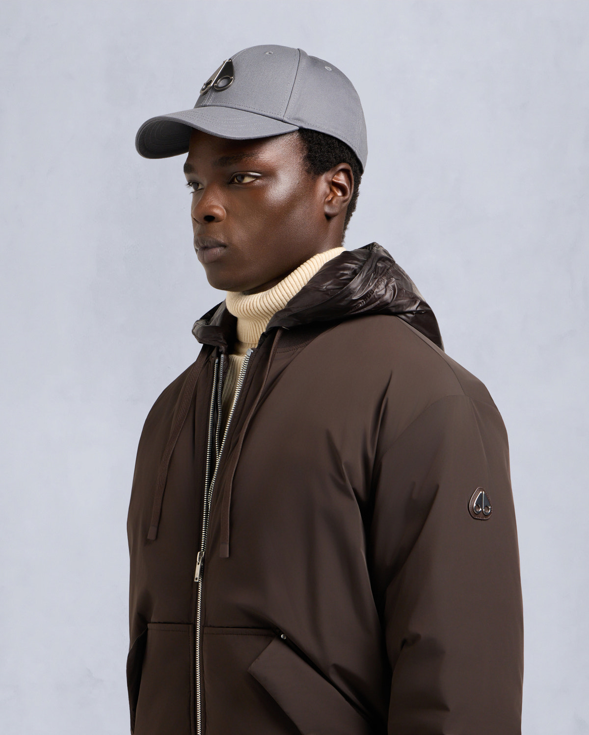 BLOUSON AVIATEUR BRIXTON-ESPRESSO
