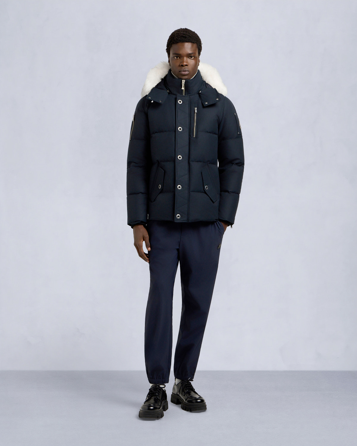 ORIGINAL NEOSHEAR 3Q JACKET-NAVY/NATURAL