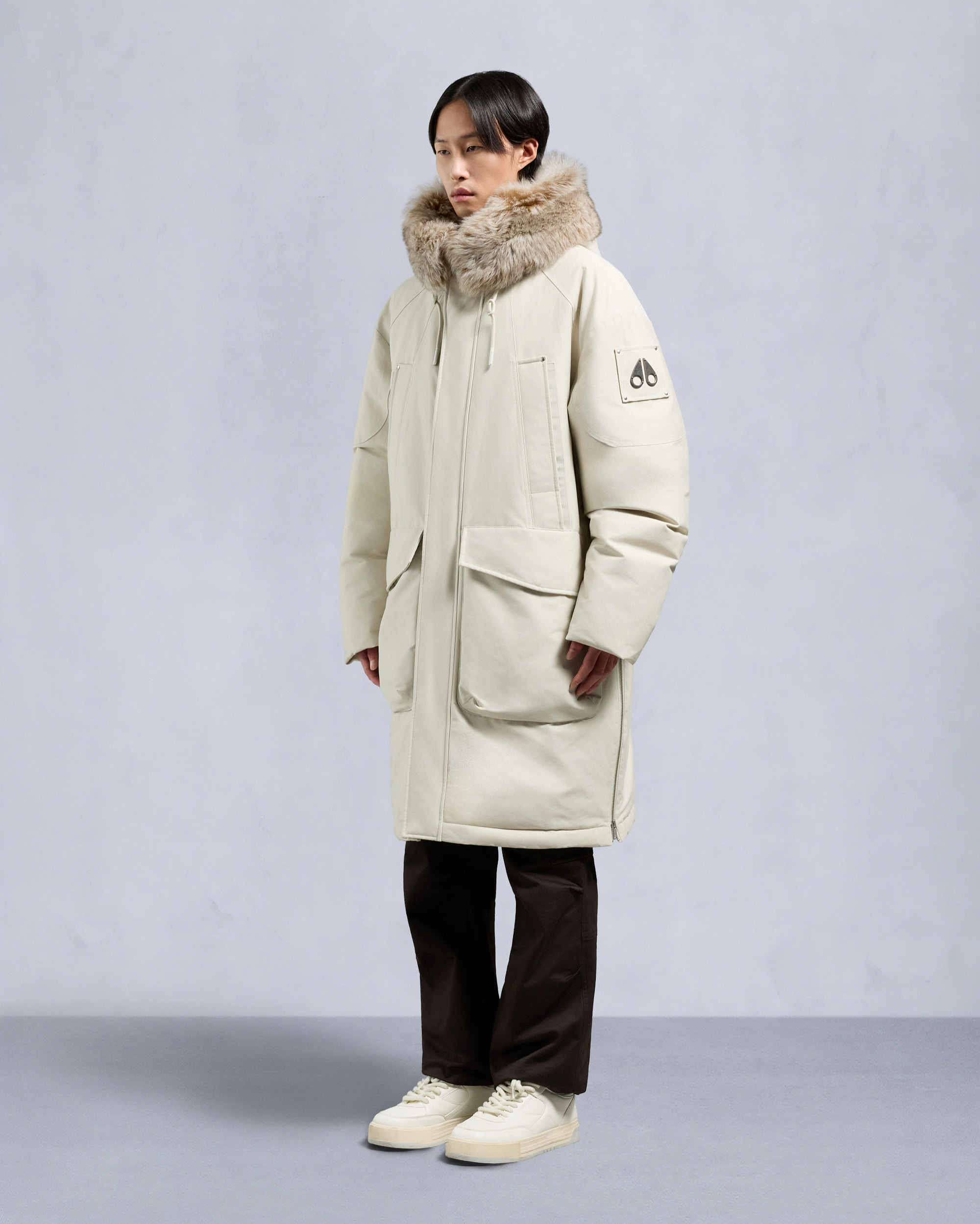 ORIGINAL DAWSON SHEARLING PARKA-ALABASTER/BRONZE