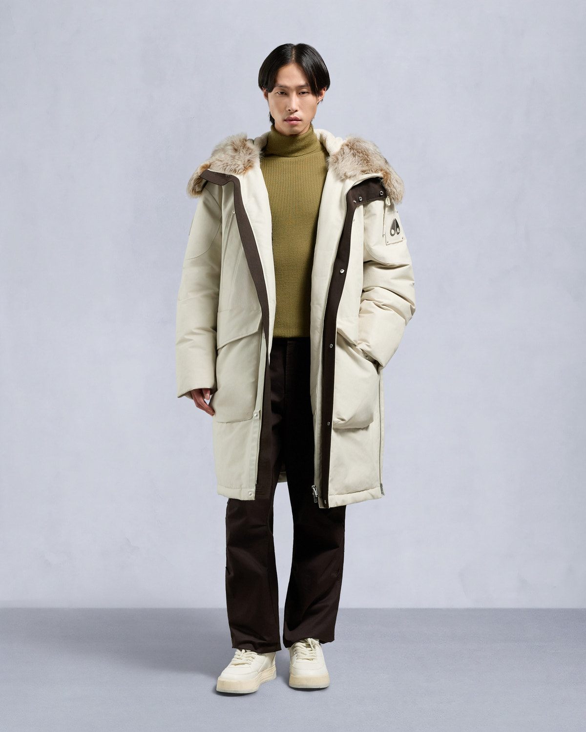 ORIGINAL DAWSON SHEARLING PARKA-ALABASTER/BRONZE