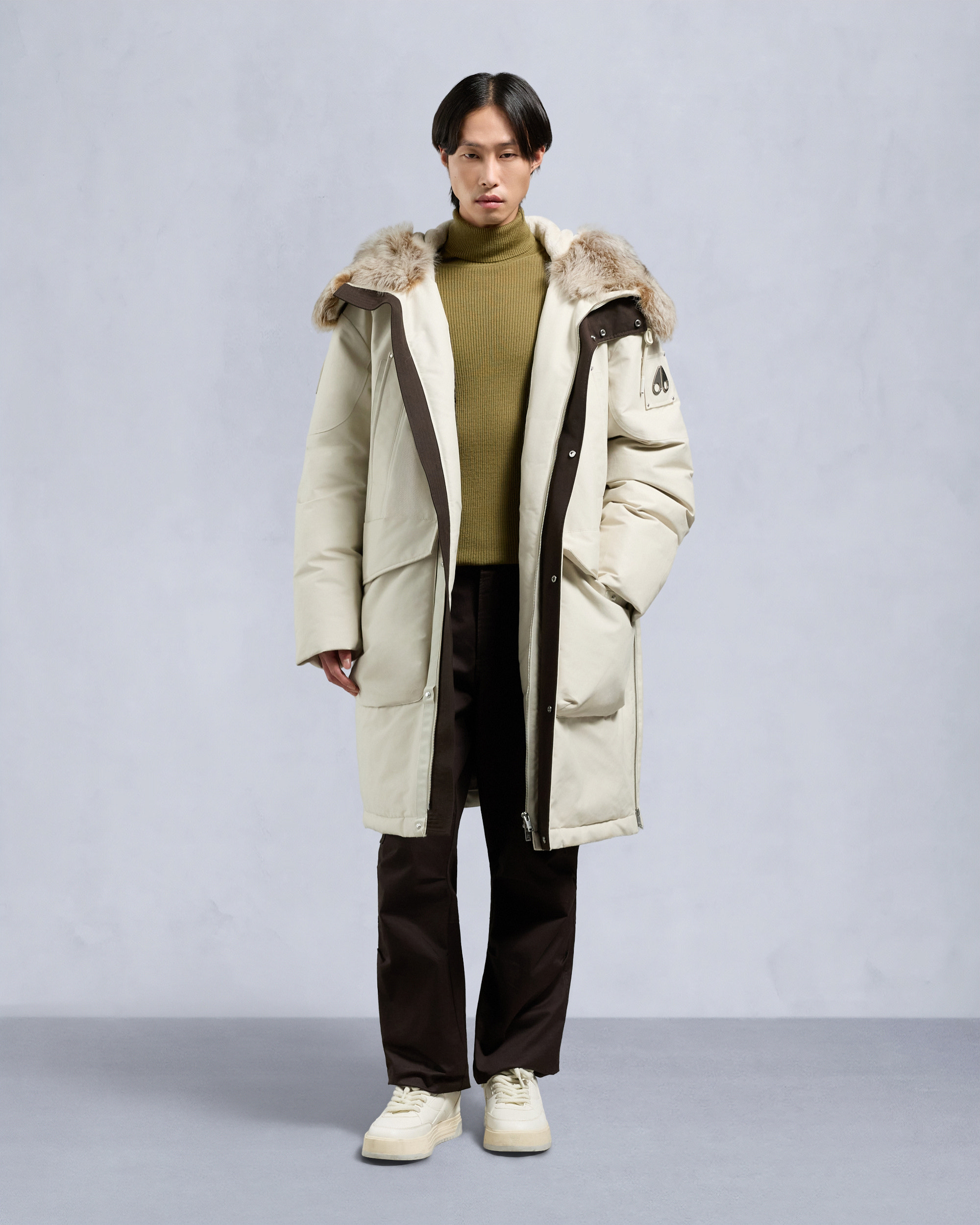 ORIGINAL DAWSON SHEARLING PARKA-ALABASTER/BRONZE
