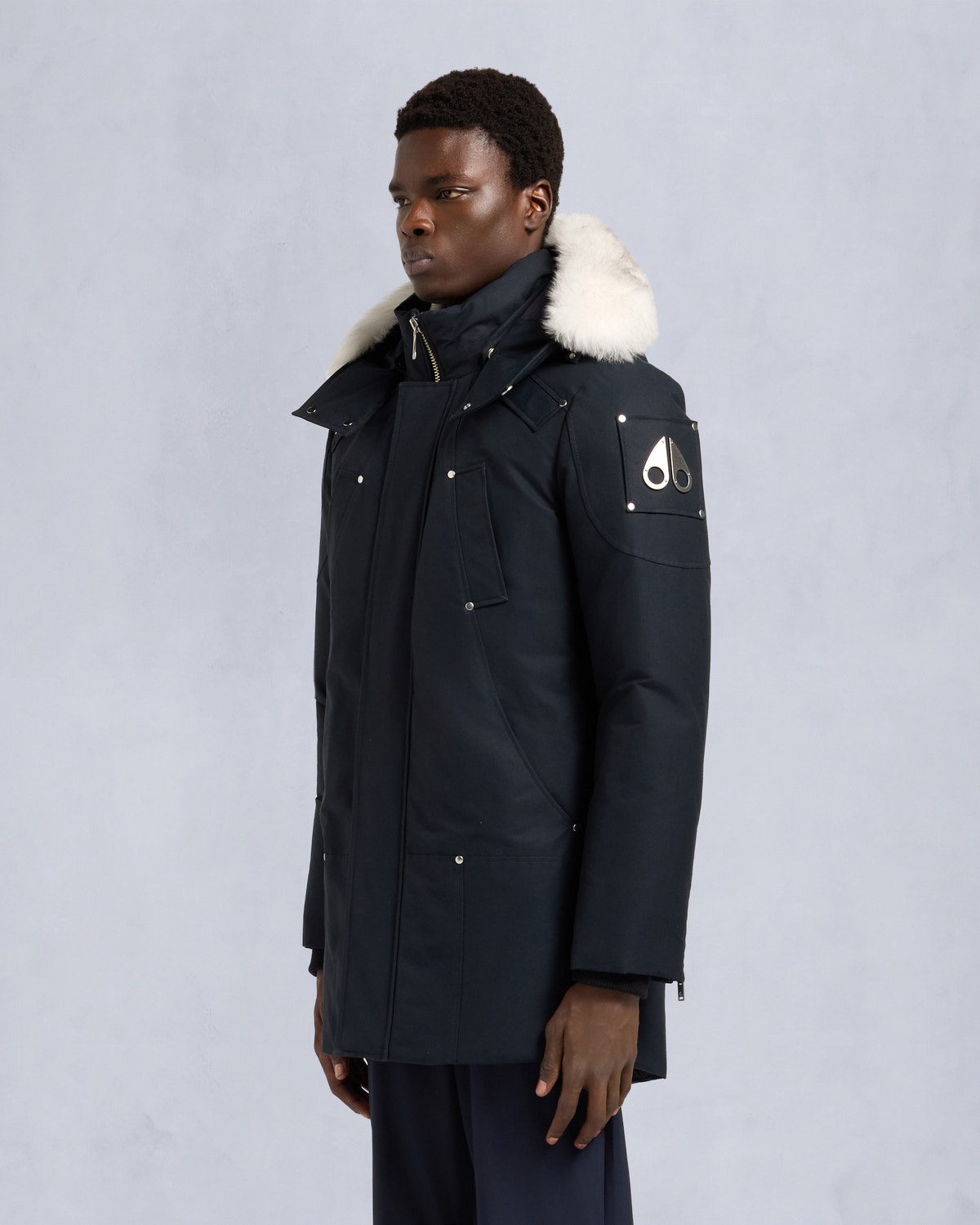 ORIGINAL STIRLING NEOSHEAR PARKA -NAVY/NATURAL
