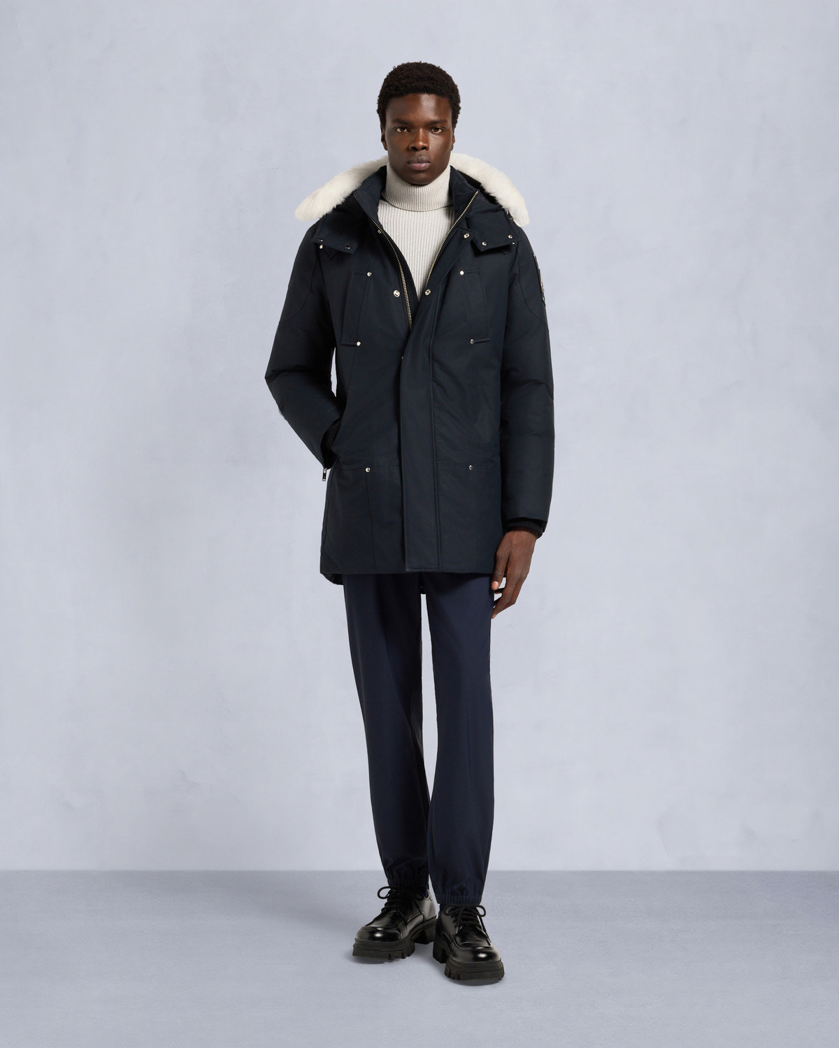 ORIGINAL STIRLING NEOSHEAR PARKA -NAVY/NATURAL
