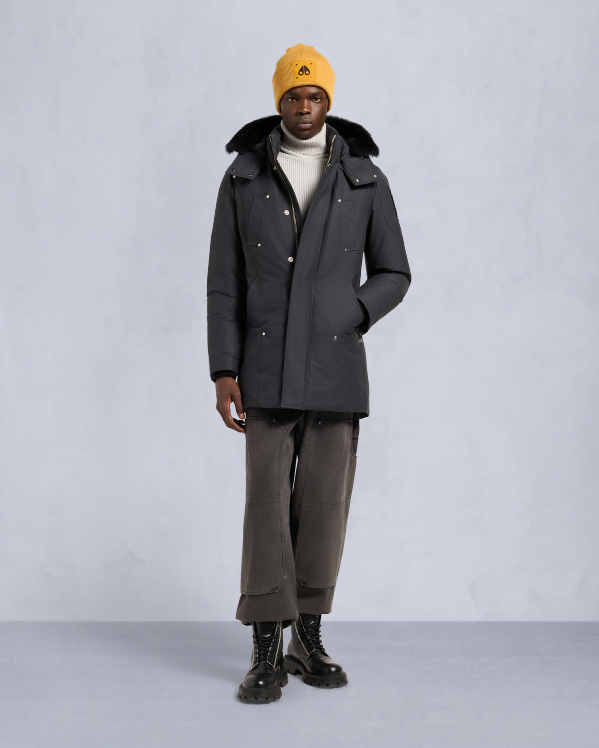 ORIGINAL STIRLING NEOSHEAR PARKA -CEMENT/BLACK