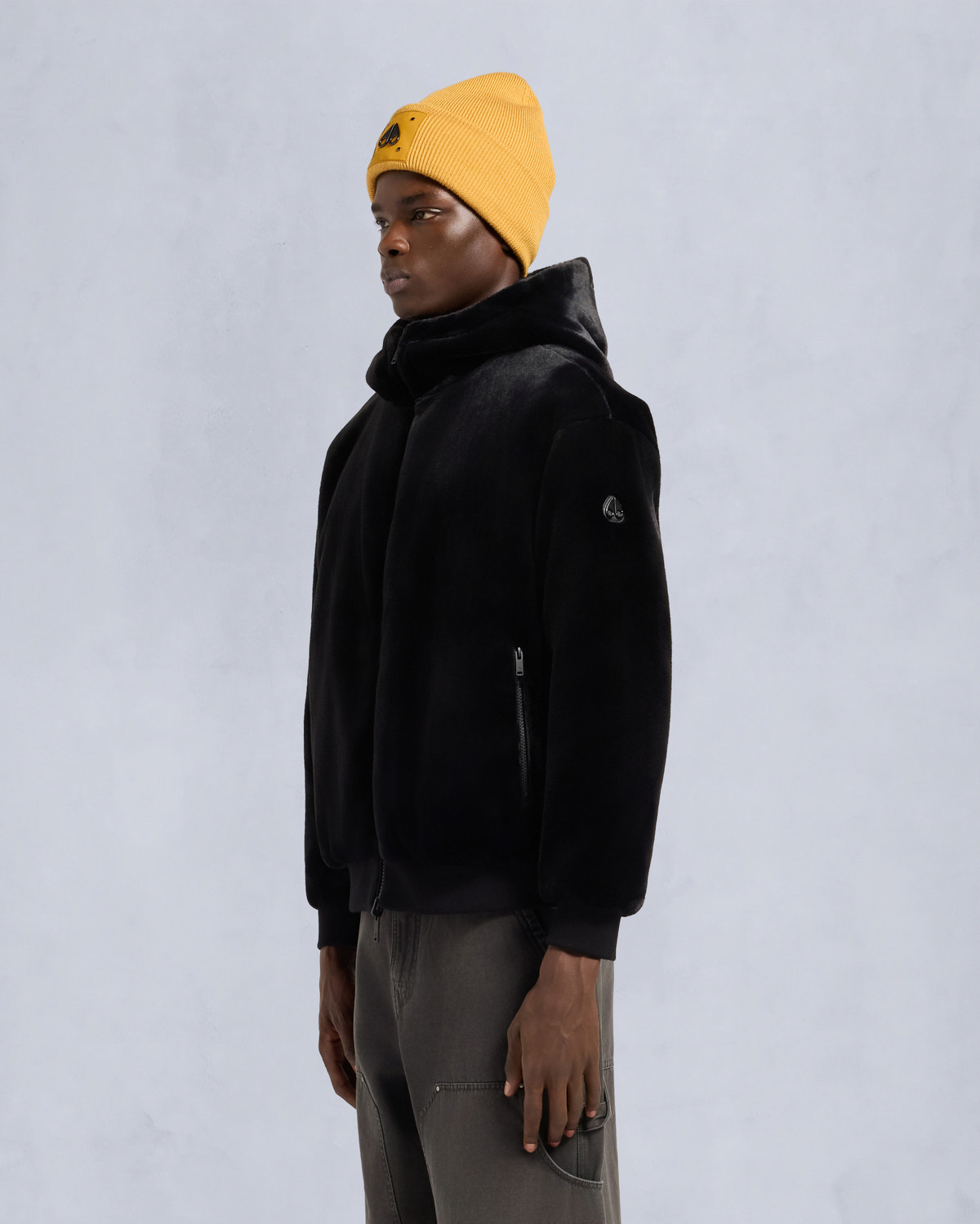 ROLAND REVERSIBLE BUNNY-BLACK