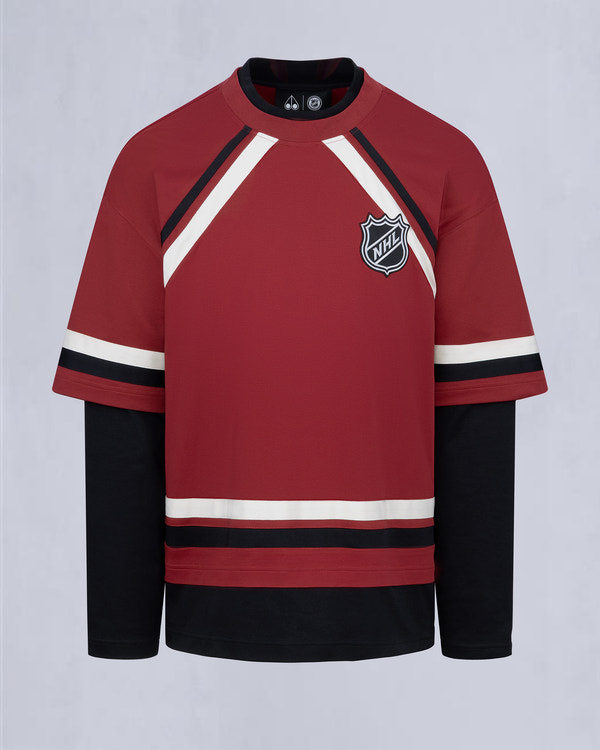 NHL X MOOSE KNUCKLES MOOSE TEE-BLACK/SUMAC/BONE