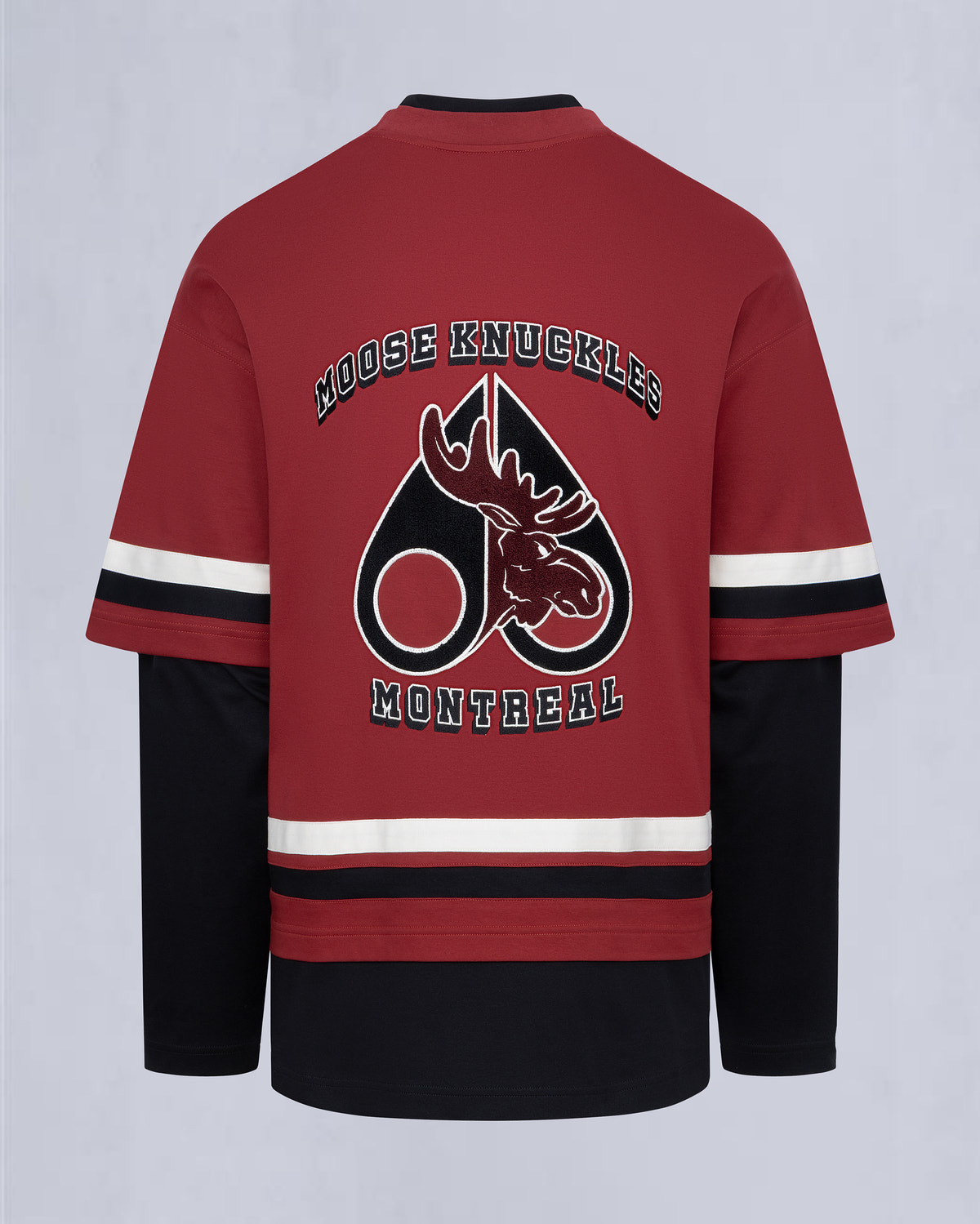 NHL X MOOSE KNUCKLES MOOSE TEE-BLACK/SUMAC/BONE