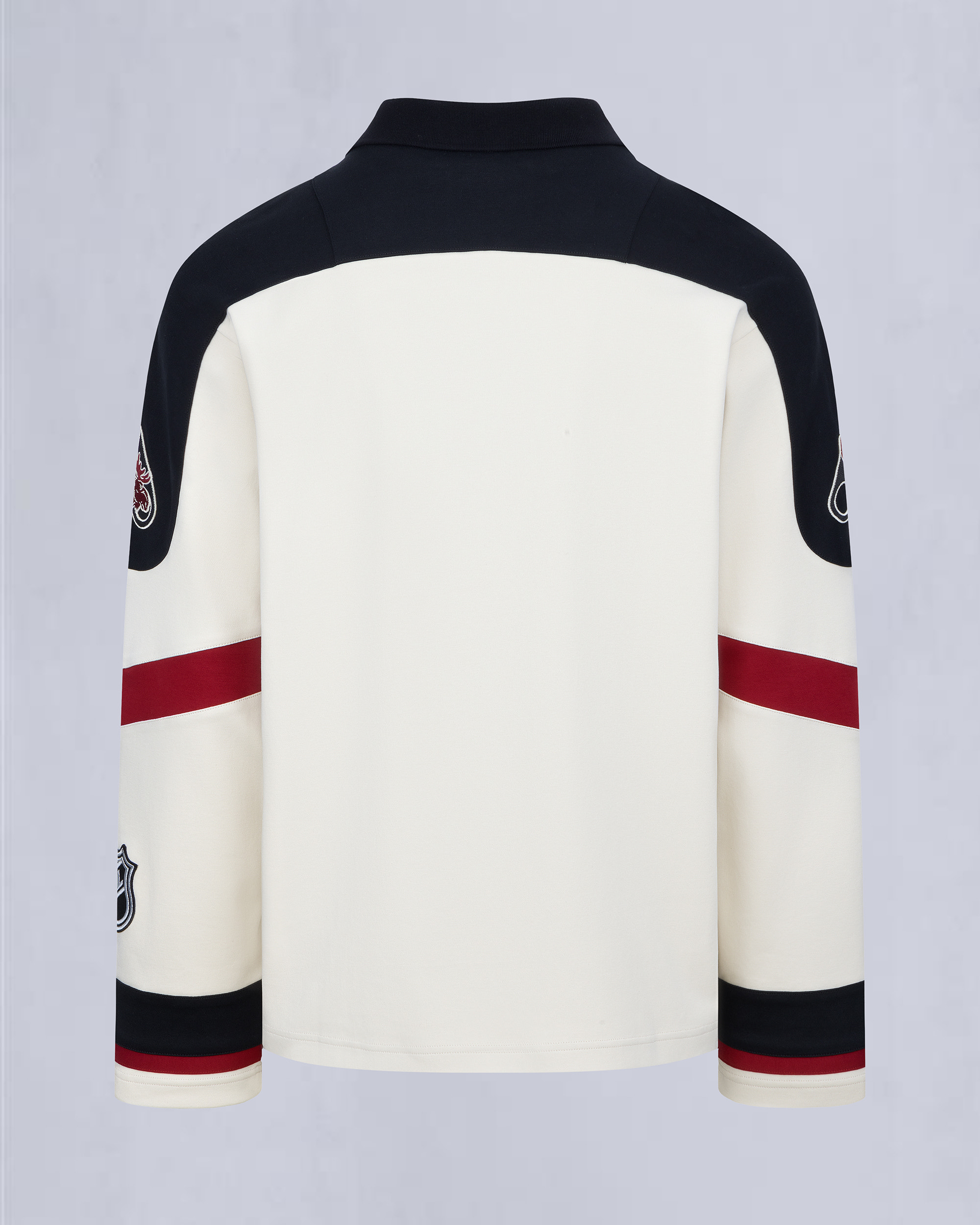 NHL X MOOSE KNUCKLES TEAM POLO-BLACK/SUMAC/BONE