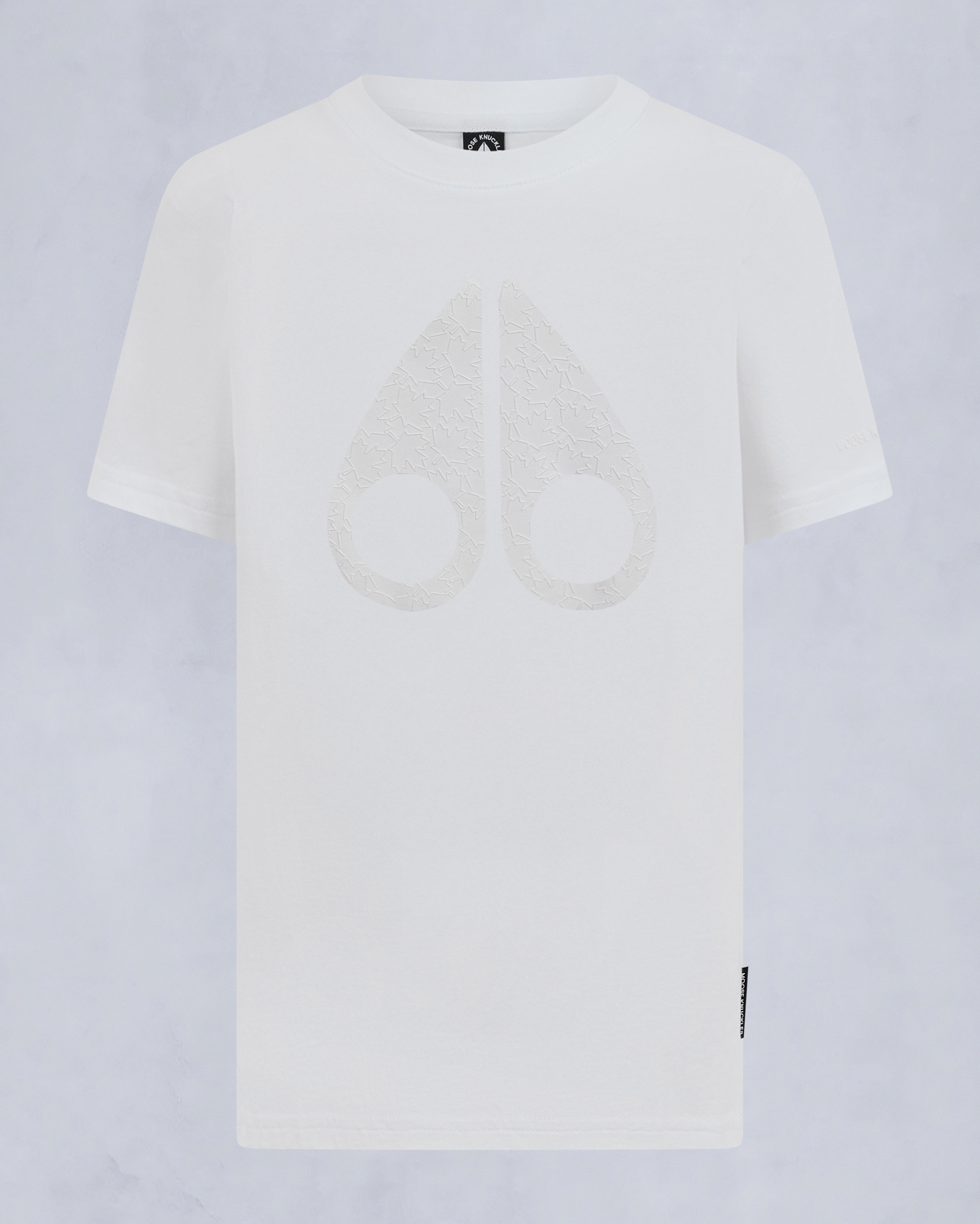 KIDS UNISEX CHAMBLEE LEAF TEE-WHITE