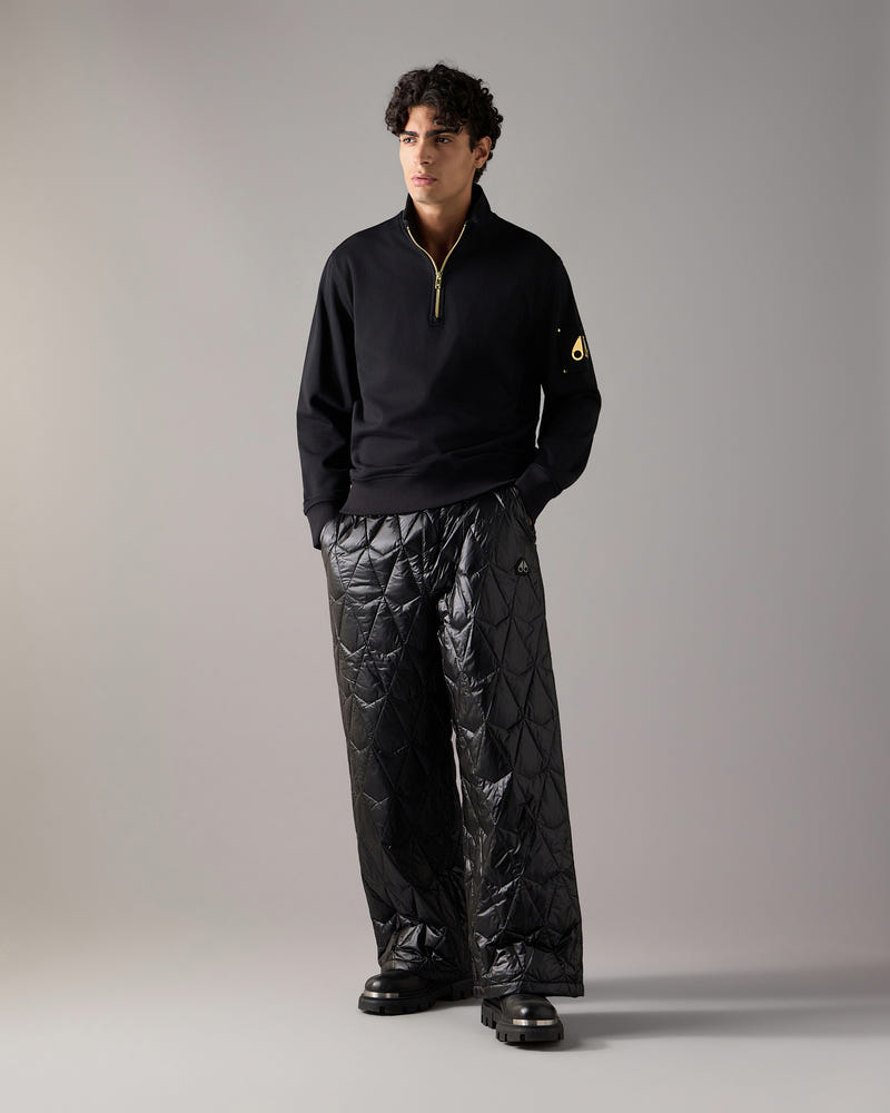 ICEBERG QUILT DOWN PANTS-BLACK