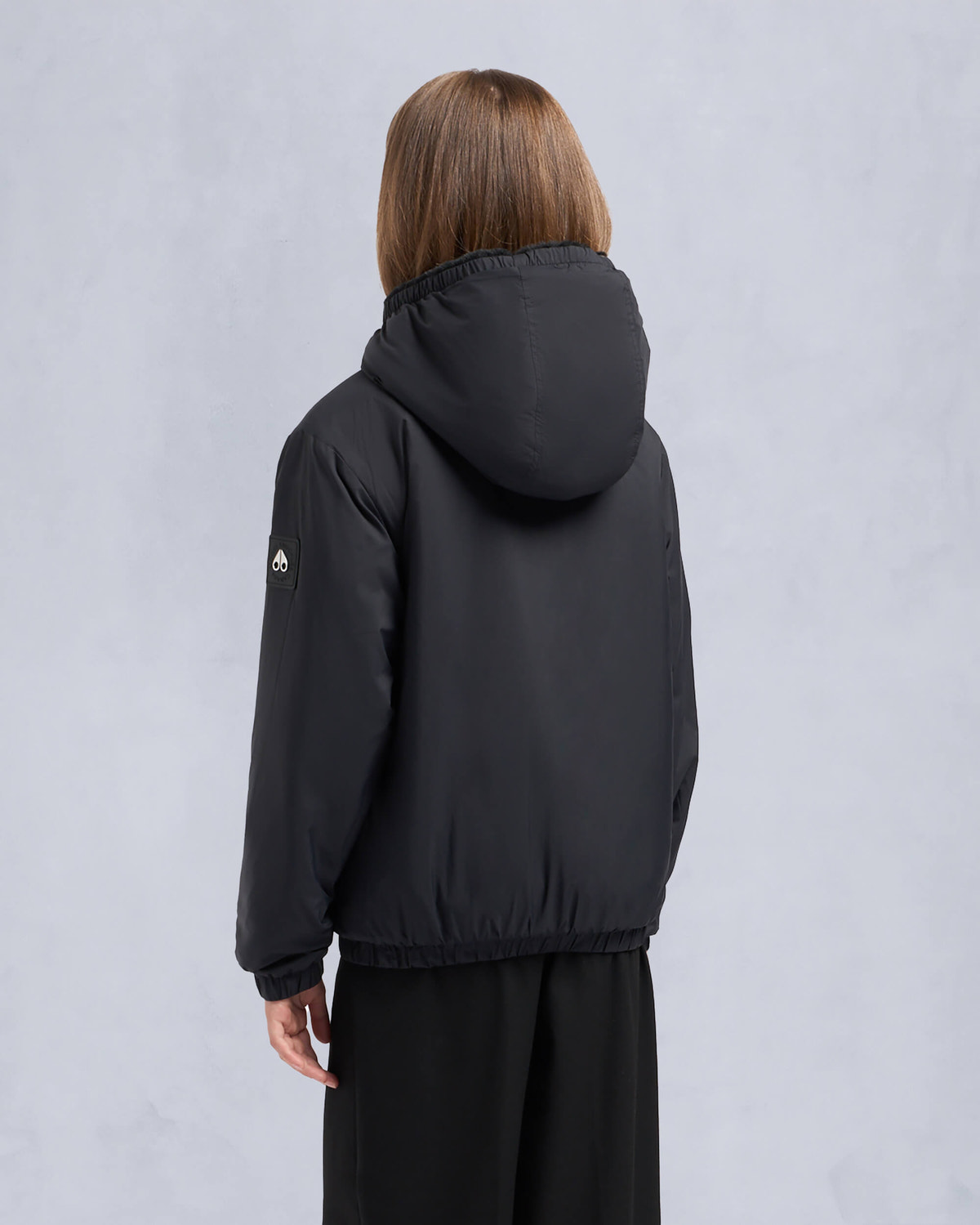 Moose Knuckles - M13US624 - Simcoe Reversible Bunny - KIDS - Black / Shiny Black - Detail5
