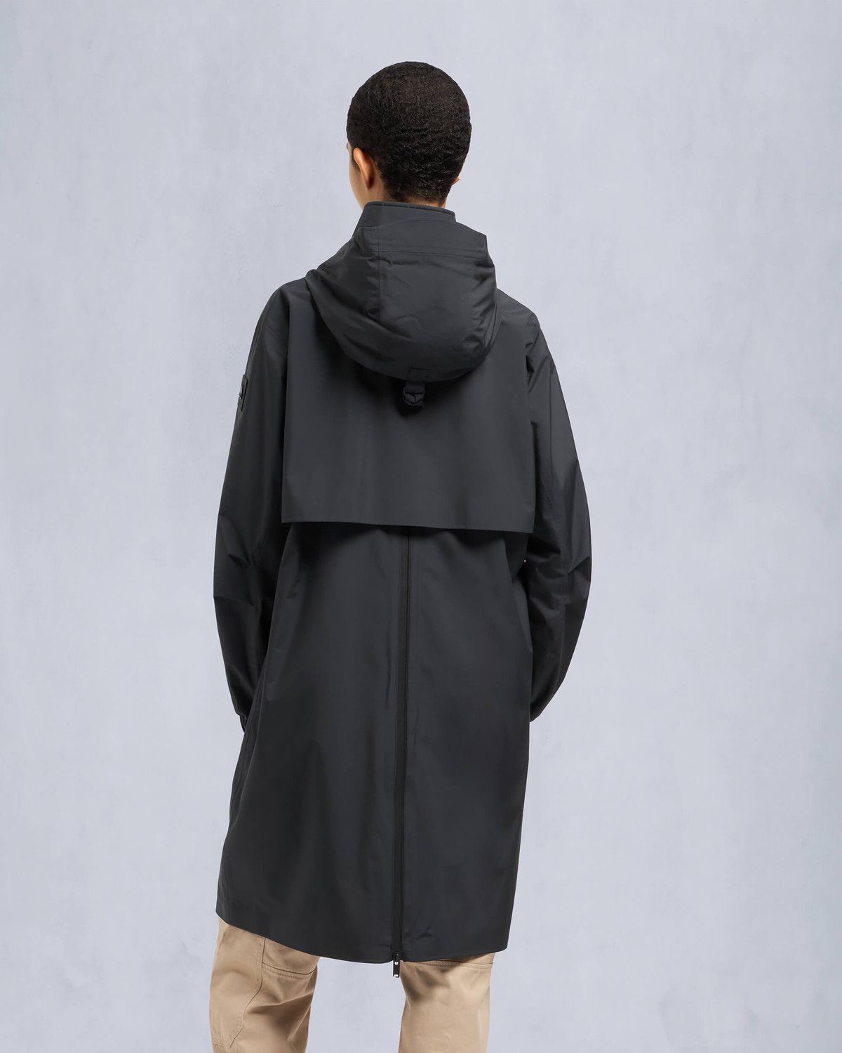 Moose Knuckles - M14LP204 - Nadia Long Rain Jacket - WOMENS - Black - Back