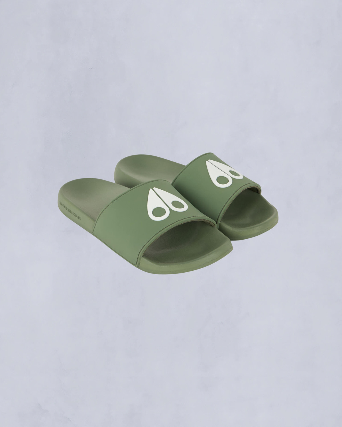 Moose Knuckles Accessories Logo Icon Sport Slides KELP M14MA503 Front Category