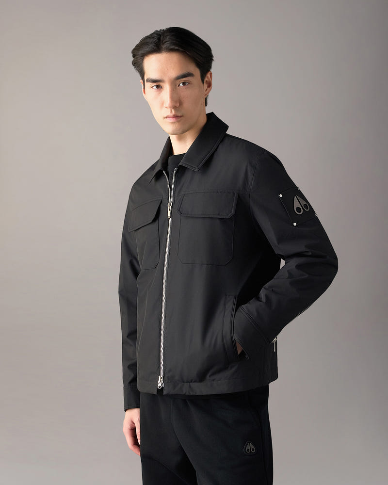 Moose Knuckles - M14MJ115 - Jacques Shirt Jacket - MENS - Black - Front Category