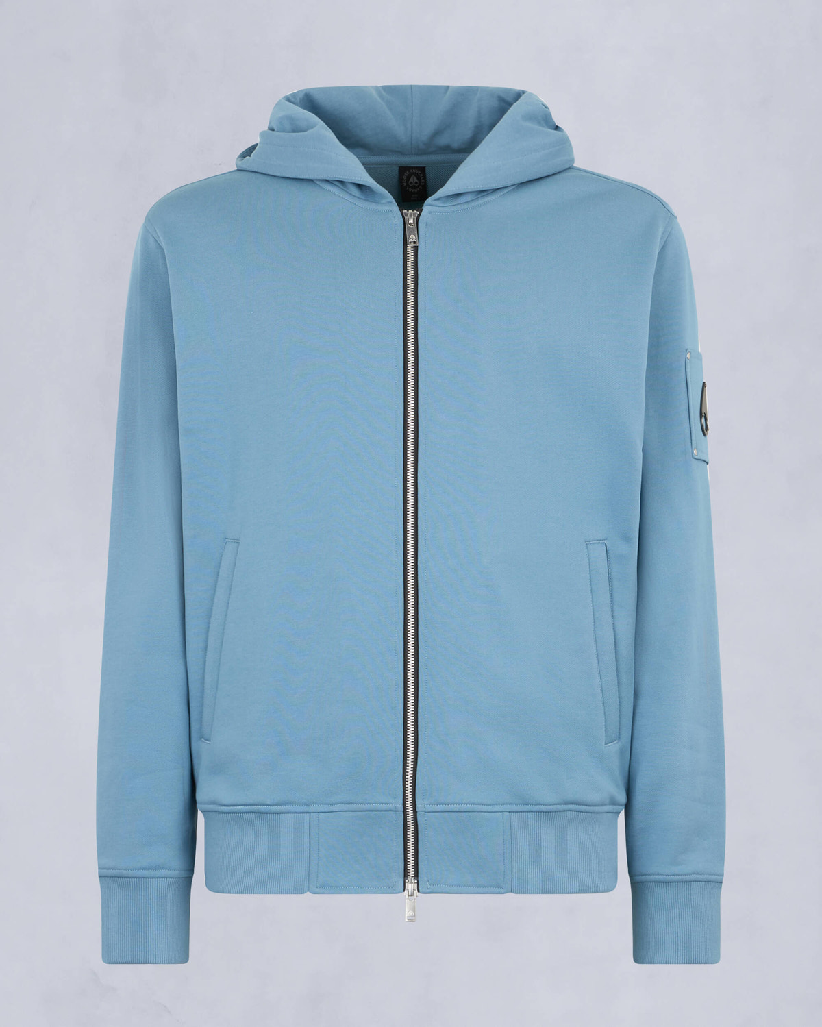 Moose Knuckles Mens Hartsfield Zip-Up Hoodie SEA M14MS609 - GM