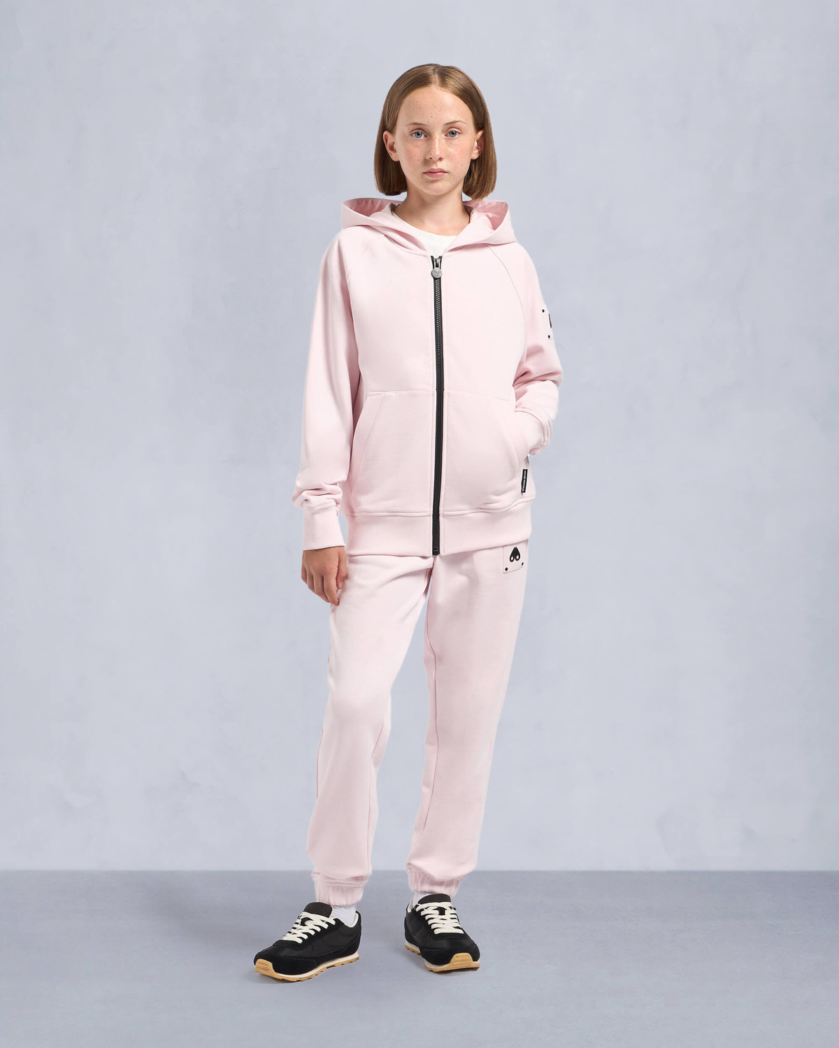 Moose Knuckles - M14US634 - Kids Unisex Hartsfield Zip Hoodie - KIDS - Heaven - Front Category
