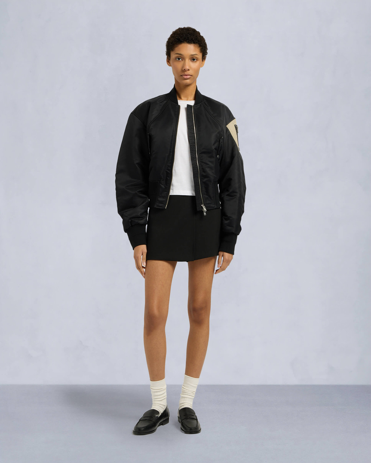 Moose Knuckles Womens Alice Bomber Jacket Black M15LB052 Front Category