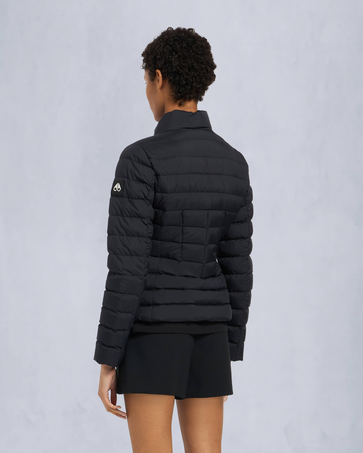 Moose Knuckles Womens Gemma Air Down Jacket Black M15LJ141 Back