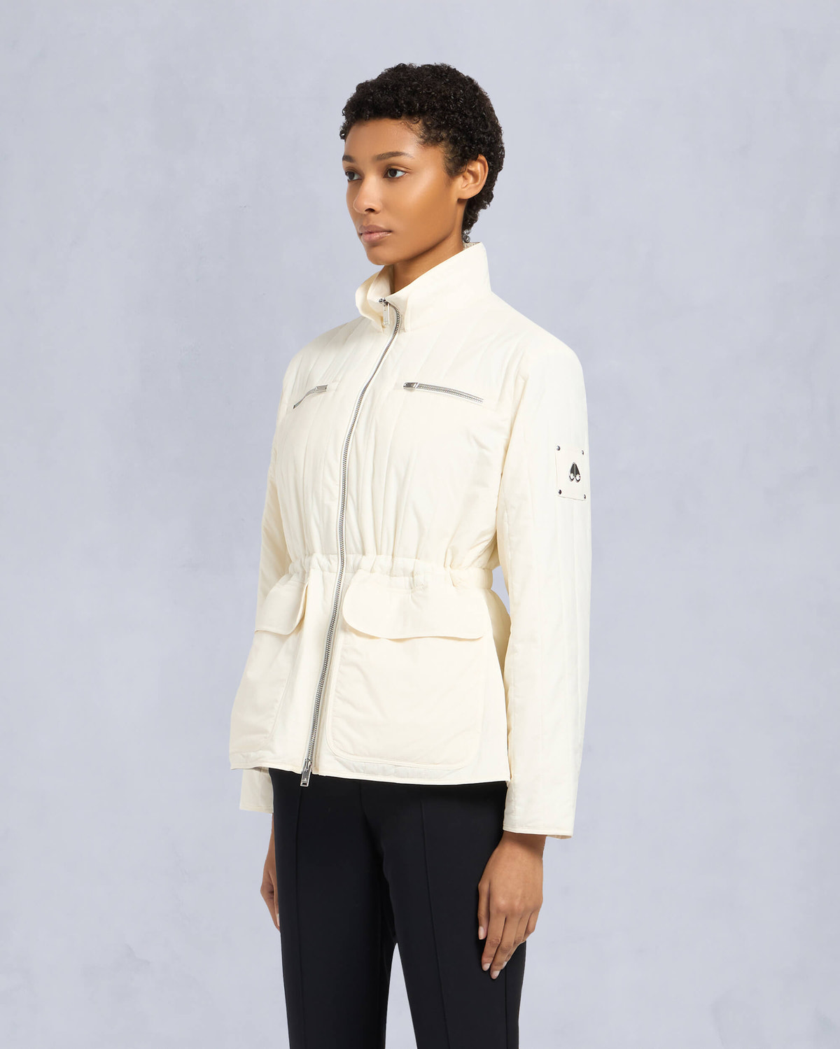 Moose Knuckles Womens Lakeshore Jacket Plaster M15LJ156 Front