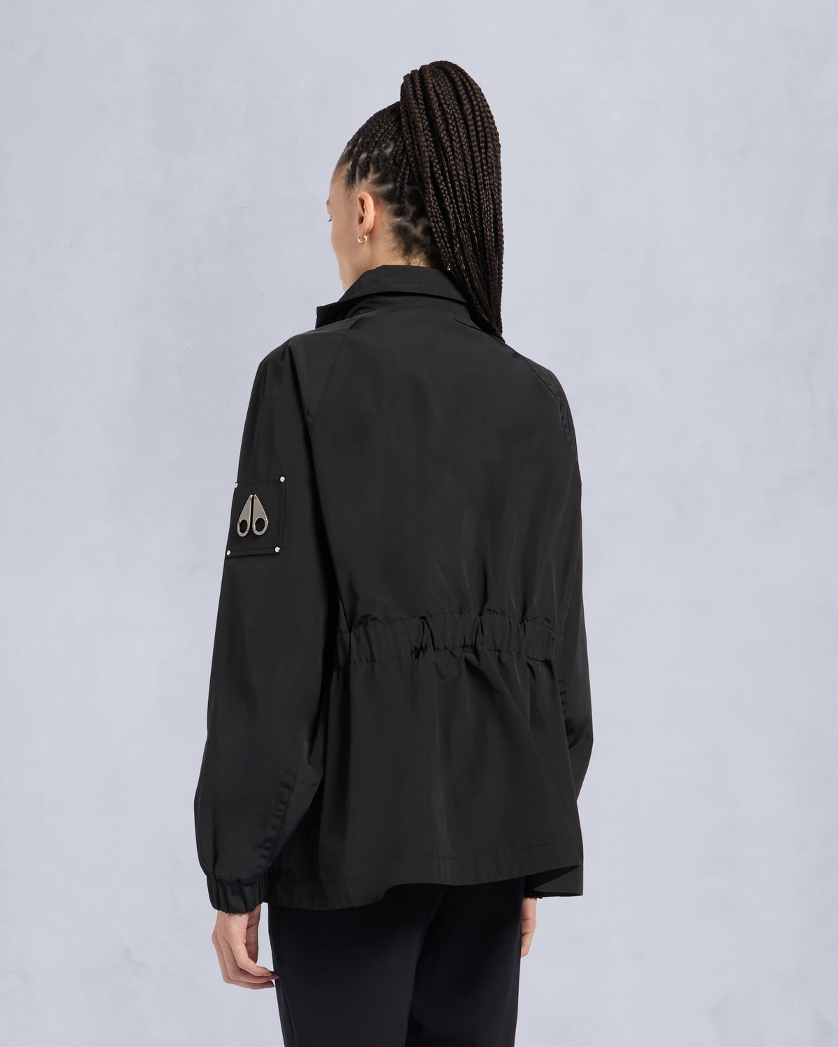 Moose Knuckles Womens Rosemont Windbreaker Black M15LJ169 Back