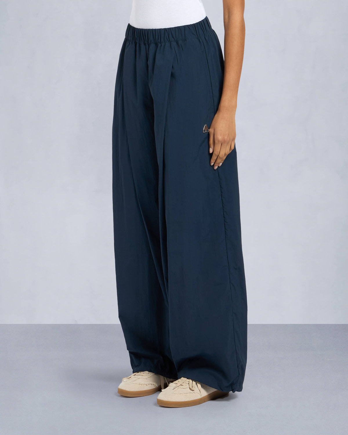 Moose Knuckles Womens Payette UVP Track Pants Navy M15LR762 Front