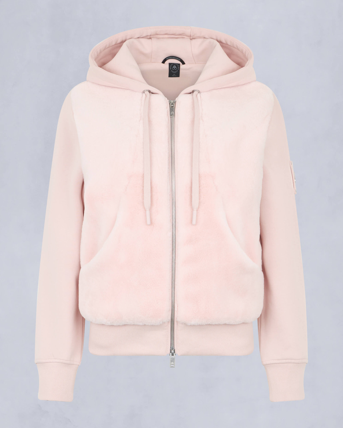 Moose Knuckles Womens Rosylyn Bunny Hoodie PETAL M15LS610 - GM