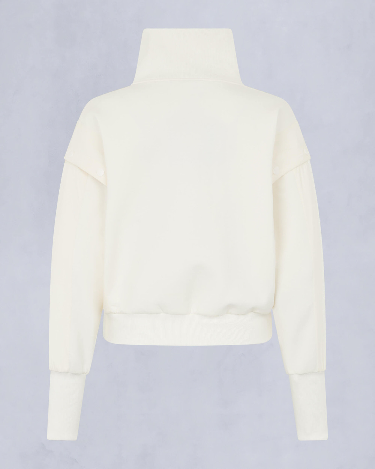 Moose Knuckles - M15LS636 - MixMedia Quarter-Zip Sweater - WOMENS - Plaster - Detail2