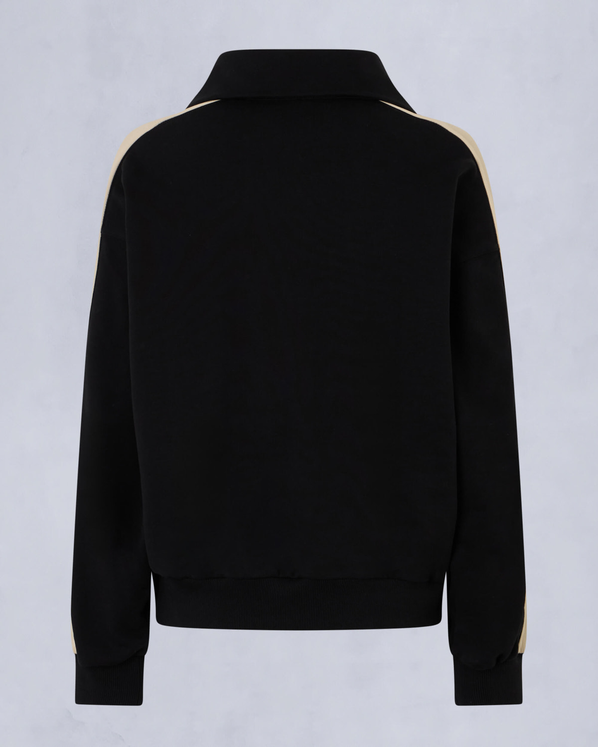 Moose Knuckles Womens Fairmont Quarter-Zip Sweater BLACK/BONE M15LS644 Detail2