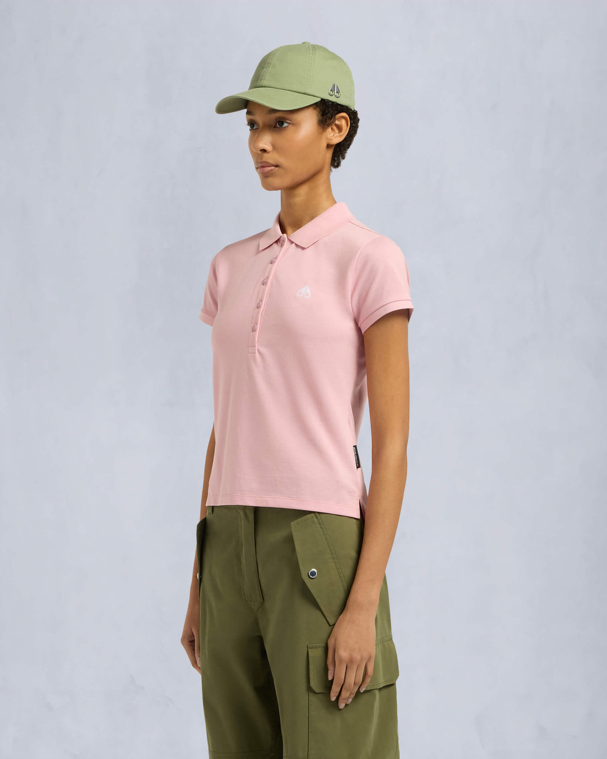 Moose Knuckles Womens Sherbrooke Polo ROSE M15LT710 Front