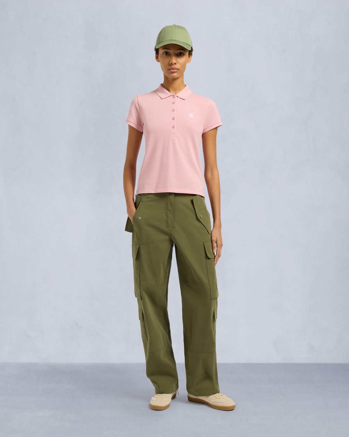 Moose Knuckles Womens Sherbrooke Polo ROSE M15LT710 Front Category